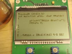 Programmeingabe per VIM auf LCD