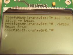 LCD als Konsole